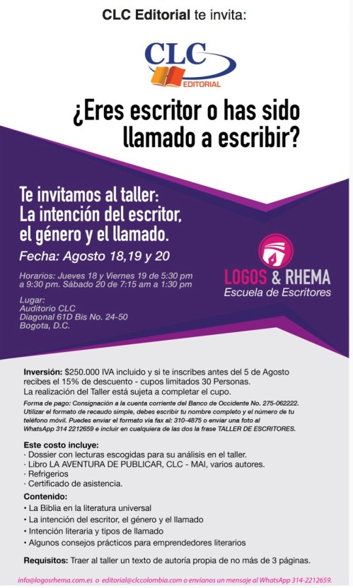 Escuela de Escritores LOGOS  RHEMA 